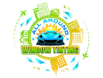 All Around Window Tinting  logo design by Suvendu