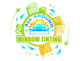 All Around Window Tinting  logo design by Suvendu