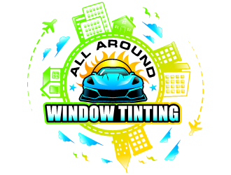 All Around Window Tinting  logo design by Suvendu