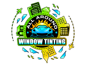 All Around Window Tinting  logo design by Suvendu