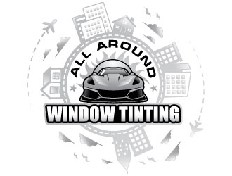 All Around Window Tinting  logo design by Suvendu