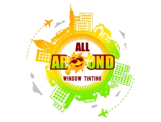 All Around Window Tinting  logo design by ruki