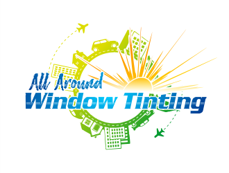 All Around Window Tinting  logo design by Gwerth