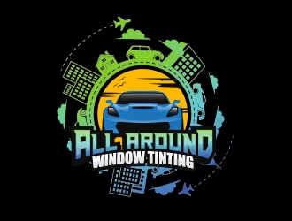 All Around Window Tinting  logo design by MarkindDesign