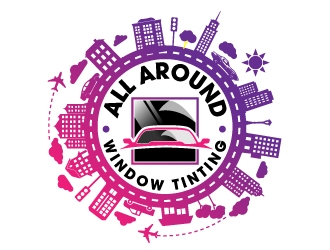 All Around Window Tinting  logo design by jaize