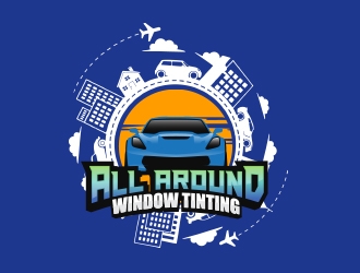 All Around Window Tinting  logo design by MarkindDesign