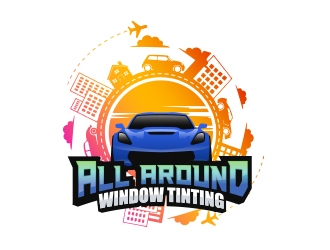 All Around Window Tinting  logo design by MarkindDesign