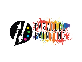 Parallel Painting logo design by Foxcody