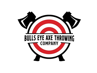 Bullseye Axe Throwing Company logo design by PrimalGraphics