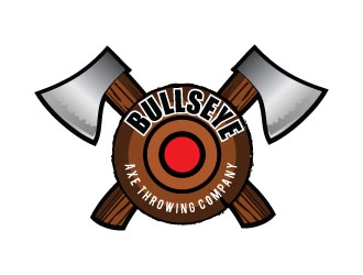 Bullseye Axe Throwing Company logo design by KreativeLogos
