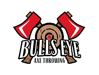 Bullseye Axe Throwing Company logo design by PrimalGraphics