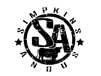 Simpkins Angus logo design by kgcreative