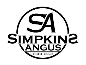 Simpkins Angus logo design by DreamLogoDesign