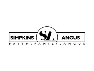 Simpkins Angus logo design by logogeek