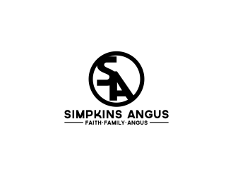 Simpkins Angus logo design by FirmanGibran