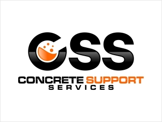Concrete Support Services (CSS) logo design by Shabbir