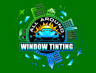 All Around Window Tinting  logo design by Suvendu