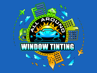 All Around Window Tinting  logo design by Suvendu