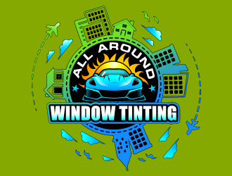 All Around Window Tinting  logo design by Suvendu