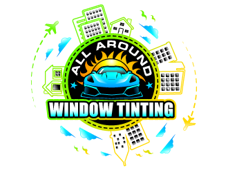 All Around Window Tinting  logo design by Suvendu