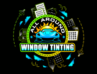 All Around Window Tinting  logo design by Suvendu