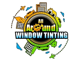 All Around Window Tinting  logo design by ruki