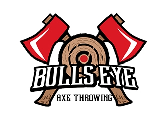 Bullseye Axe Throwing Company logo design by PrimalGraphics