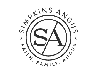 Simpkins Angus logo design by akilis13
