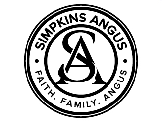 Simpkins Angus logo design by jaize