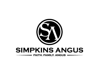 Simpkins Angus logo design by denfransko
