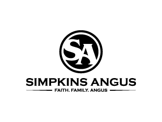 Simpkins Angus logo design by denfransko