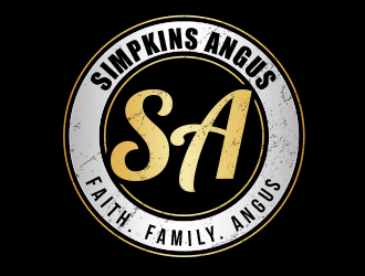 Simpkins Angus logo design by BeDesign