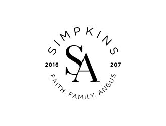 Simpkins Angus logo design by akhi