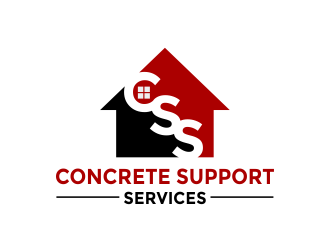 Concrete Support Services (CSS) logo design by Girly