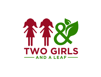 Two Girls and a Leaf logo design by Shina