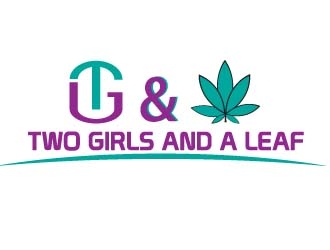 Two Girls and a Leaf logo design by Vincent Leoncito