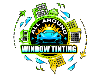 All Around Window Tinting  logo design by Suvendu