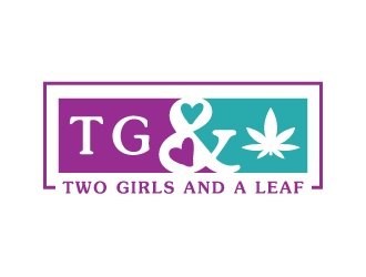 Two Girls and a Leaf logo design by akilis13