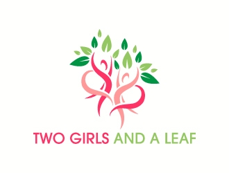 Two Girls and a Leaf logo design by J0s3Ph