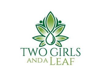Two Girls and a Leaf logo design by jaize