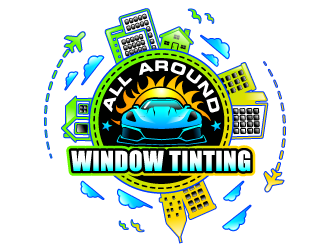 All Around Window Tinting  logo design by Suvendu