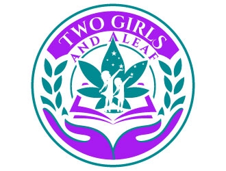 Two Girls and a Leaf logo design by Bambhole