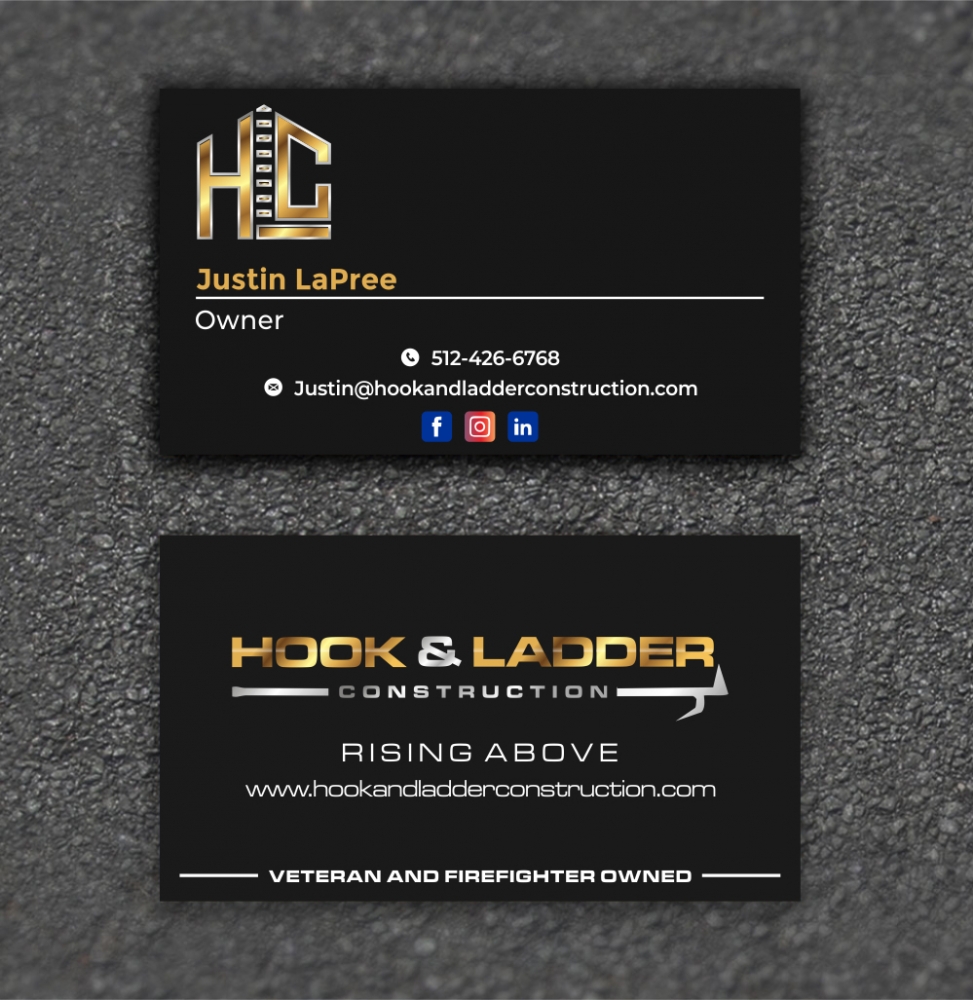 Hook & Ladder Construction logo design by zizze23