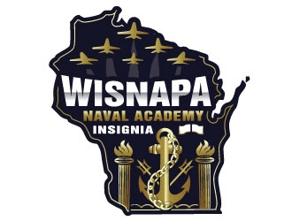 WISNAPA (Wisconsin Naval Academy Parents Association) logo design by Suvendu