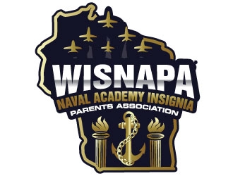 WISNAPA (Wisconsin Naval Academy Parents Association) logo design by Suvendu