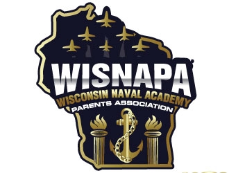 WISNAPA (Wisconsin Naval Academy Parents Association) logo design by Suvendu
