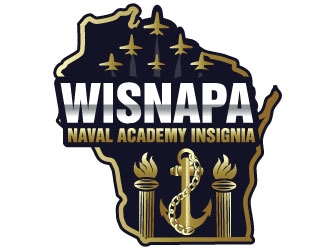 WISNAPA (Wisconsin Naval Academy Parents Association) logo design by Suvendu