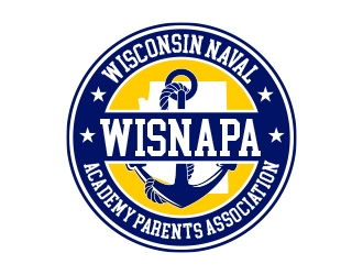 WISNAPA (Wisconsin Naval Academy Parents Association) logo design by MarkindDesign
