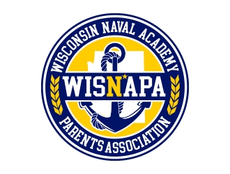 WISNAPA (Wisconsin Naval Academy Parents Association) logo design by MarkindDesign