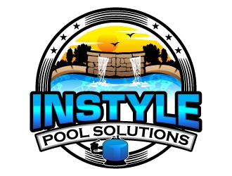 INSTYLE POOL SOLUTIONS logo design by dasigns